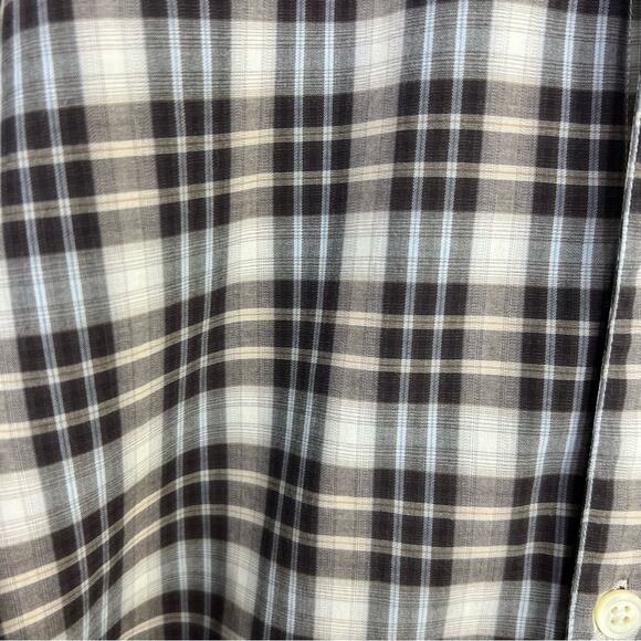 Billy Reid Standard Cut Plaid Check Button Down Shirt Size Medium - Picture 9 of 14